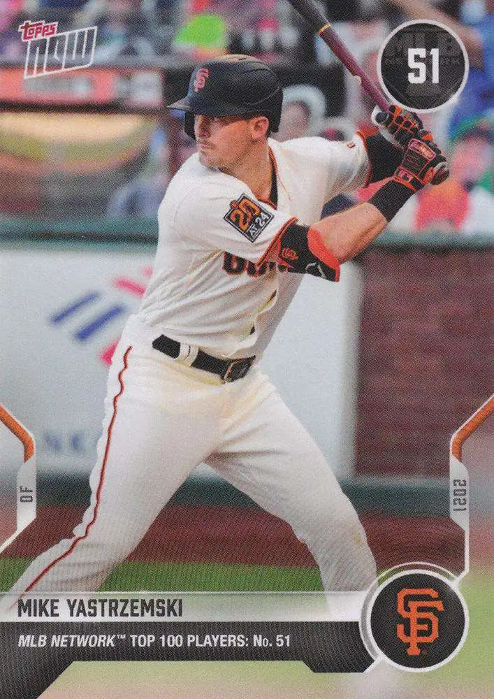 MLB Topps Now 2021 MLB Network Top 100 Single Card Mike Yastrzemski T