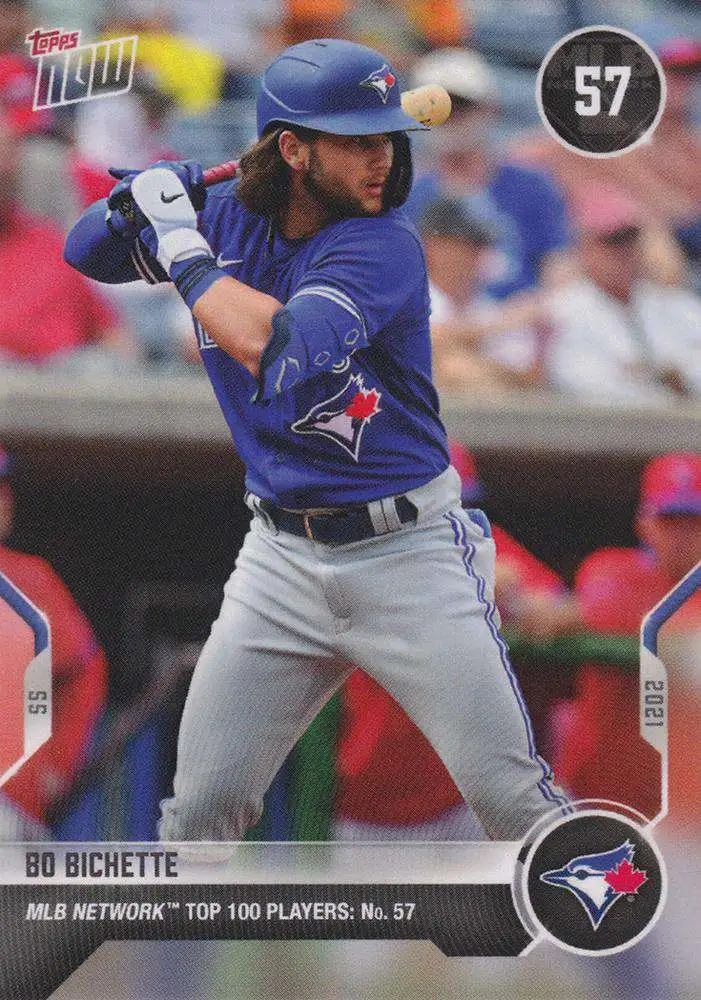 Topps Now 2021 MLB Network Top 100 Bo Bichette T-57