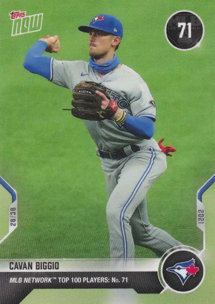 Topps Now 2021 MLB Network Top 100 Cavan Biggio T-71