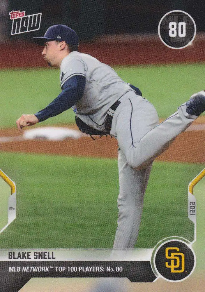 Mlb Topps Now 2021 Mlb Network Top 100 Single Card Blake Snell T 80
