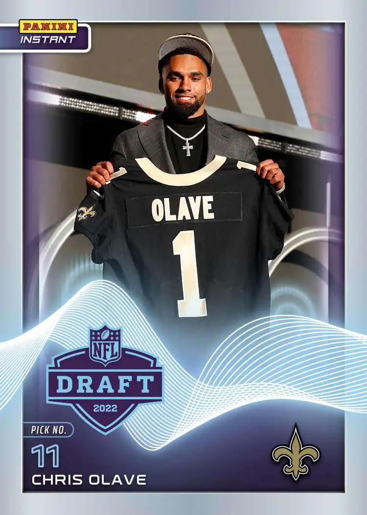 CHRIS OLAVE RC 2022 WILD CARD MATTE CHASE GOLD ROOKIE SP 2/4
