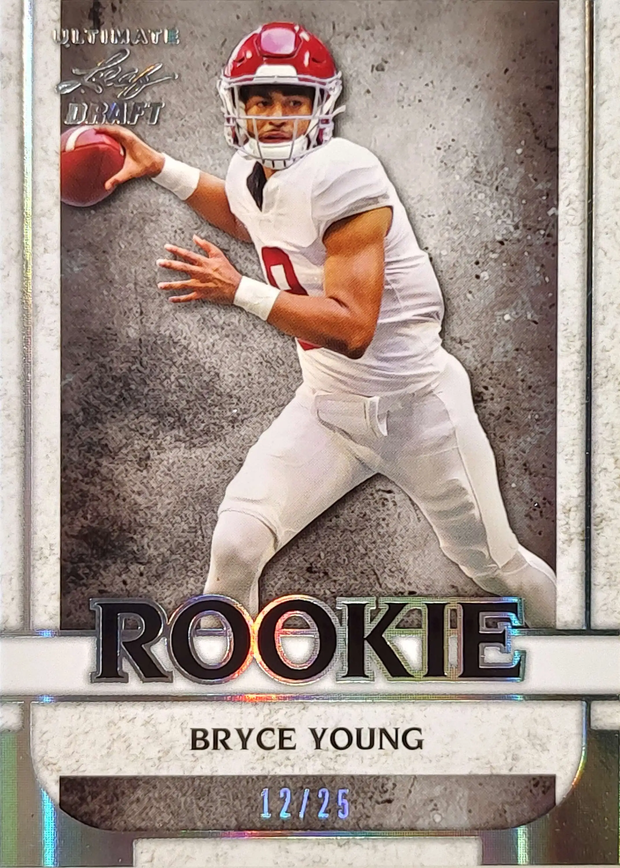 NFL Carolina Panthers 2022 Ultimate Draft Football 12/25 Bryce Young #01 [Rookie]