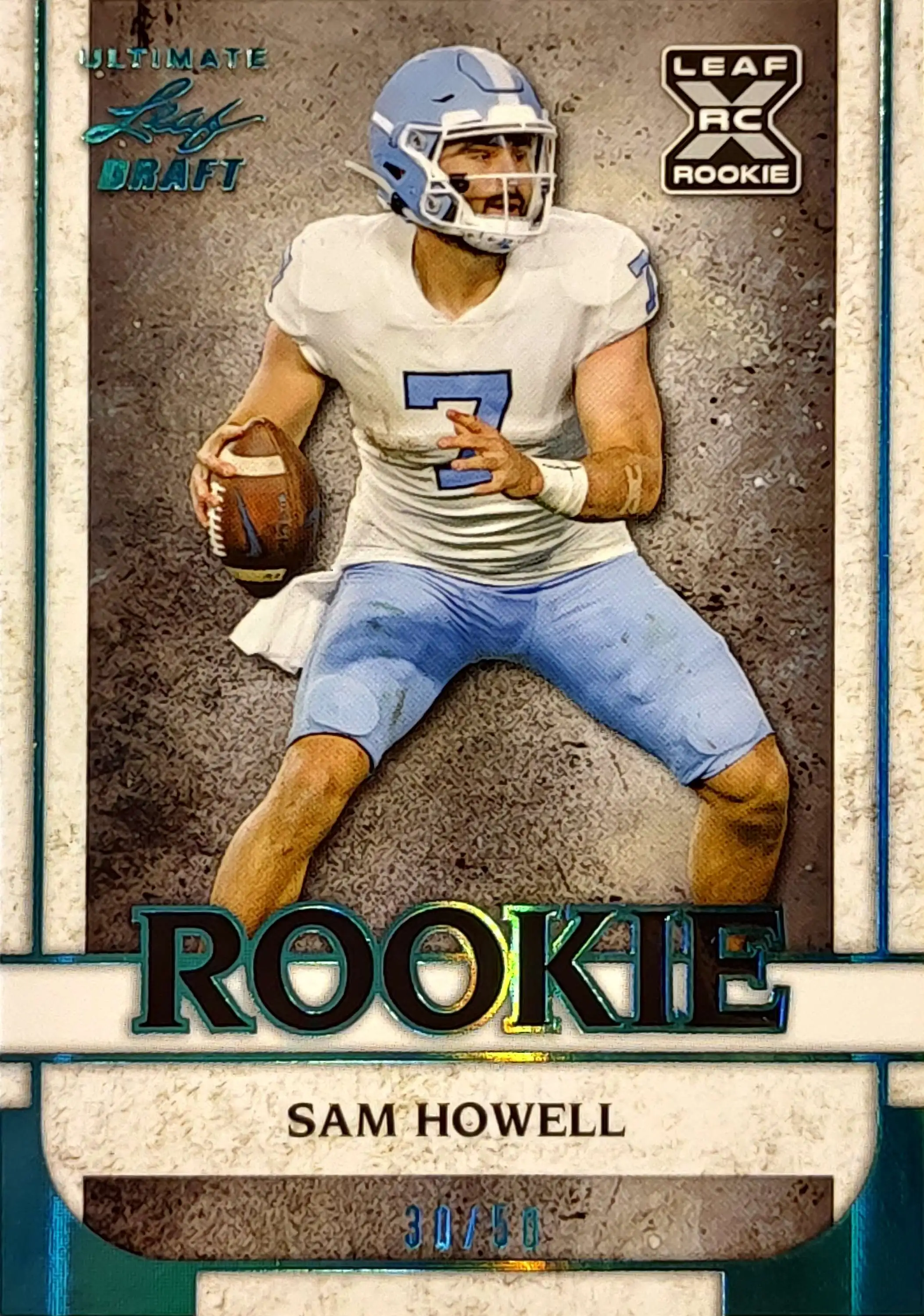 SAM HOWELL 2022 Donruss Football Blue Press Proof RC #305 Washington  Commanders