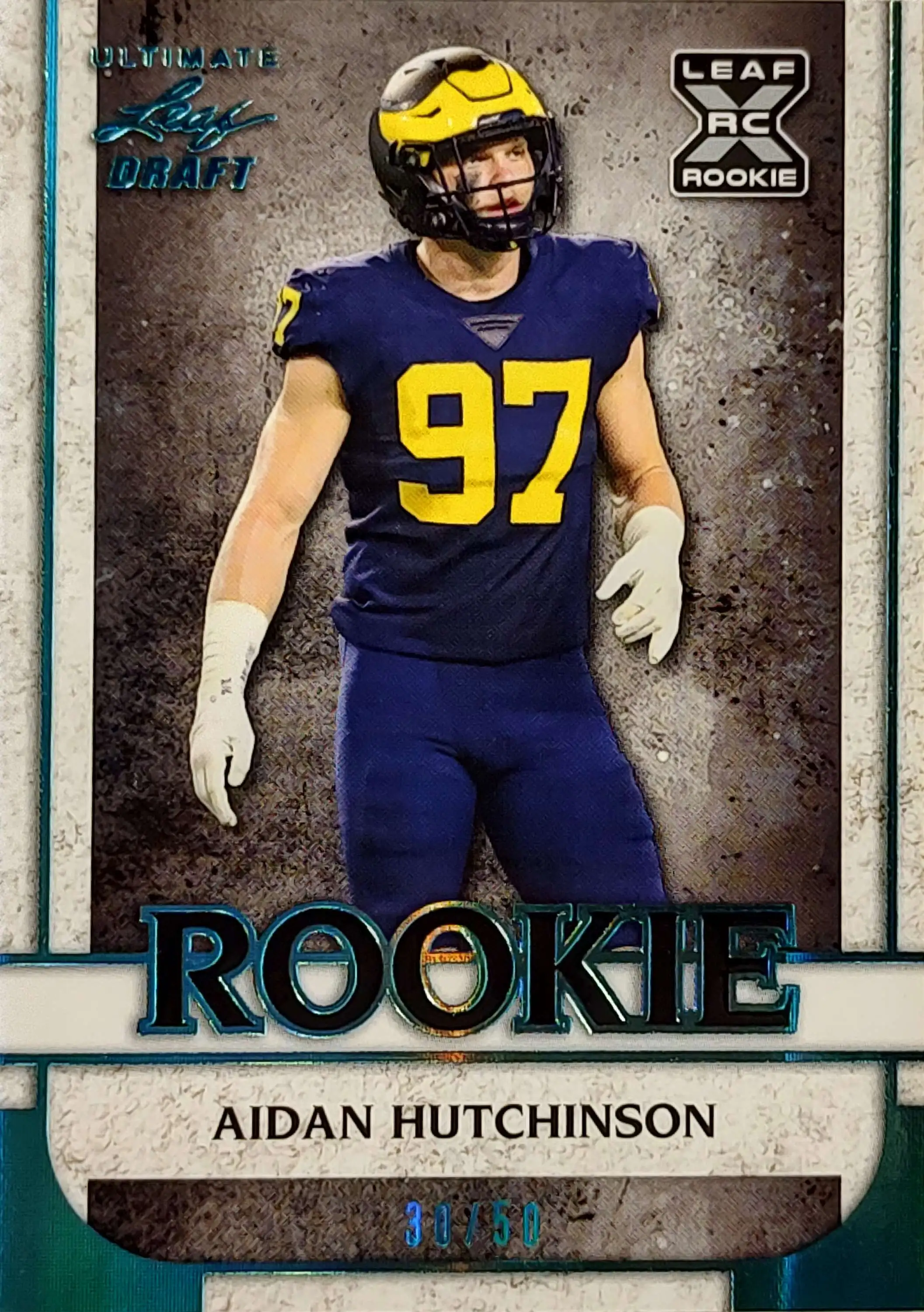 NFL Detroit Lions 2022 Panini Select Draft Picks Aidan Hutchinson Blue  Concourse Trading Card #33 [Rookie]