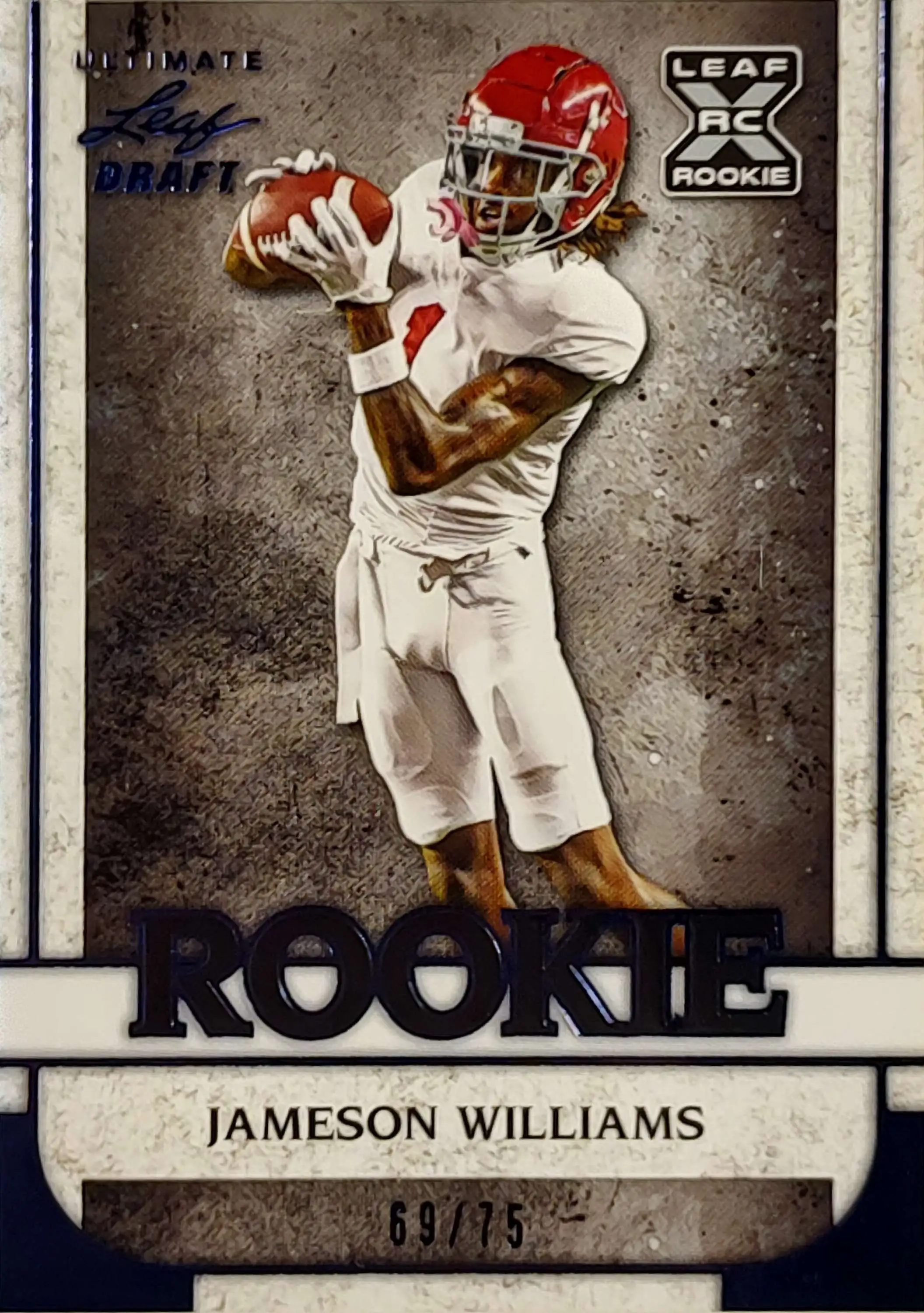 NFL Leaf 2022 Ultimate Draft Football /75 Jameson Williams #13 [Rookie]