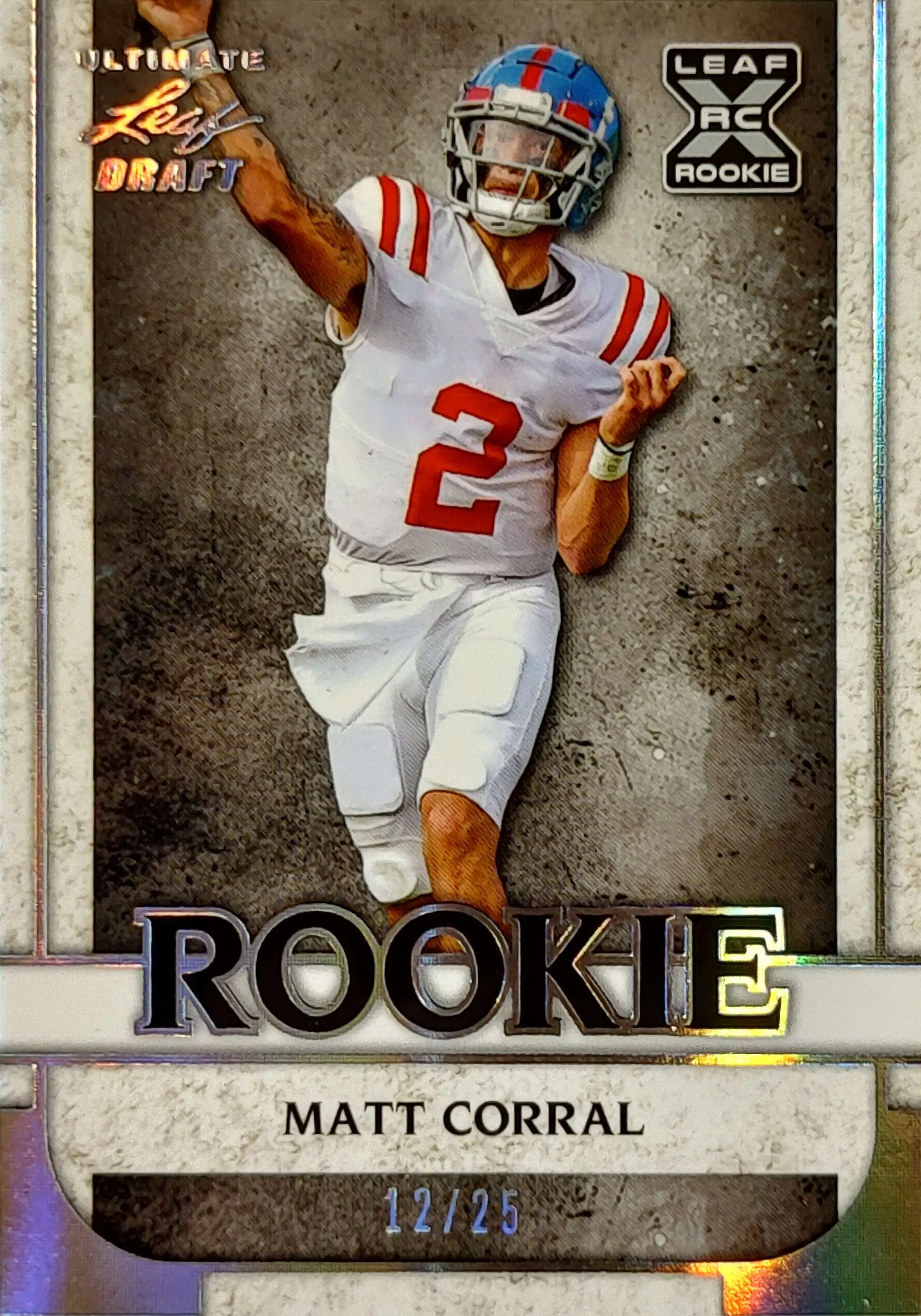 NFL Leaf 2022 Ultimate Draft Football 12/25 Matt Corral #15 [Rookie]