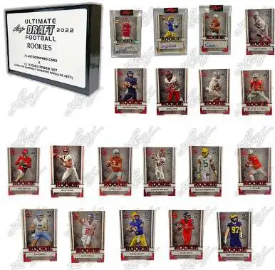 NFL Leaf 2022 Ultimate Draft Football Exclusive Trading Card Box [16 Rookie Cards, 1 Autograph]