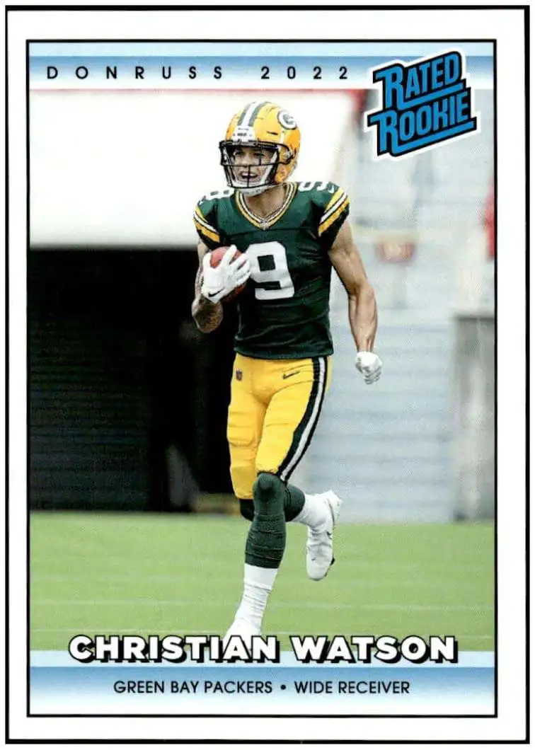 NFL 2022 Instant Donruss Rated Rookies Retro Football 1 of 4094 Christian Watson #12