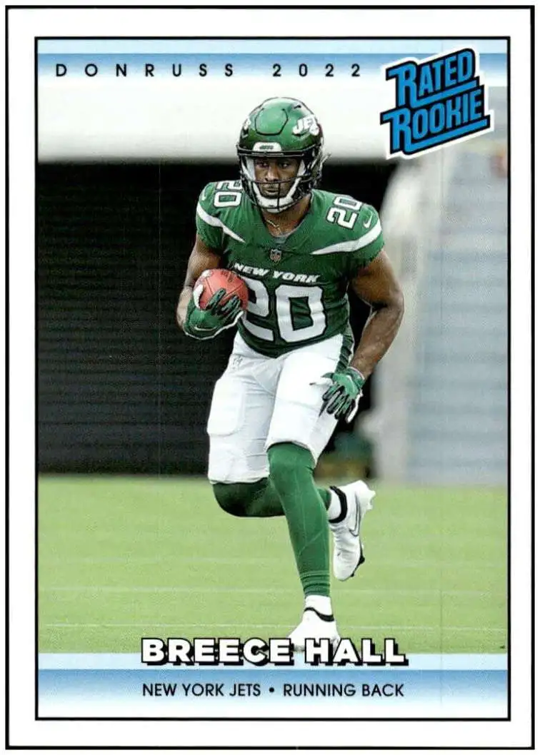 NFL 2022 Instant Donruss Rated Rookies Retro Football 1 of 4094 Breece Hall #13