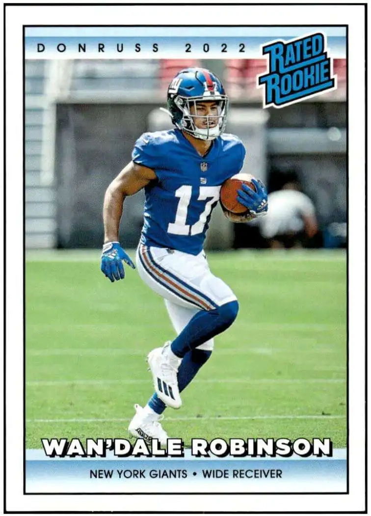 NFL New York Giants 2022 Instant RPS First Look Football WanDale Robinson 1  of 942 Trading Card FL15 Rookie Card Panini - ToyWiz