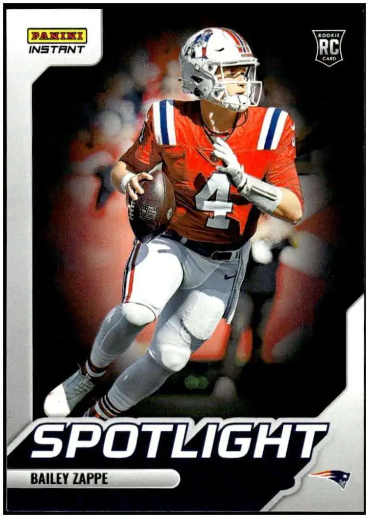 NFL 2022 Artistry Football Bailey Zappe Trading Card ART-BZ Rookie