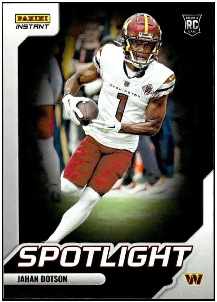 NFL Washington Commanders 2022 Instant Draft Night Football Jahan Dotson  Trading Card 13 Rookie Card Panini - ToyWiz