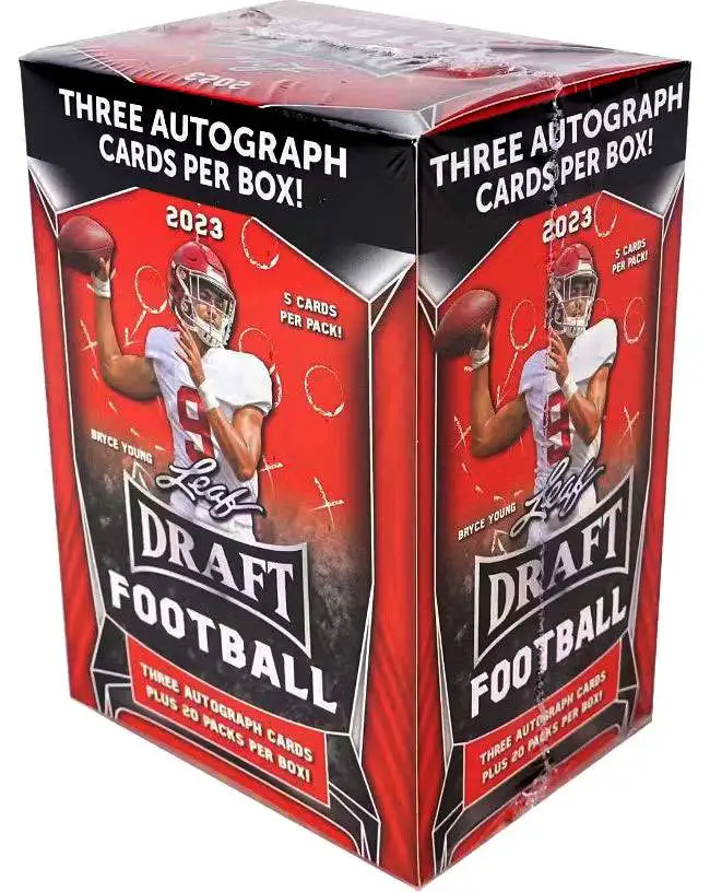 NFL 2021 Draft Football Trading Card HOBBY BLASTER Box (3 Autographs) 