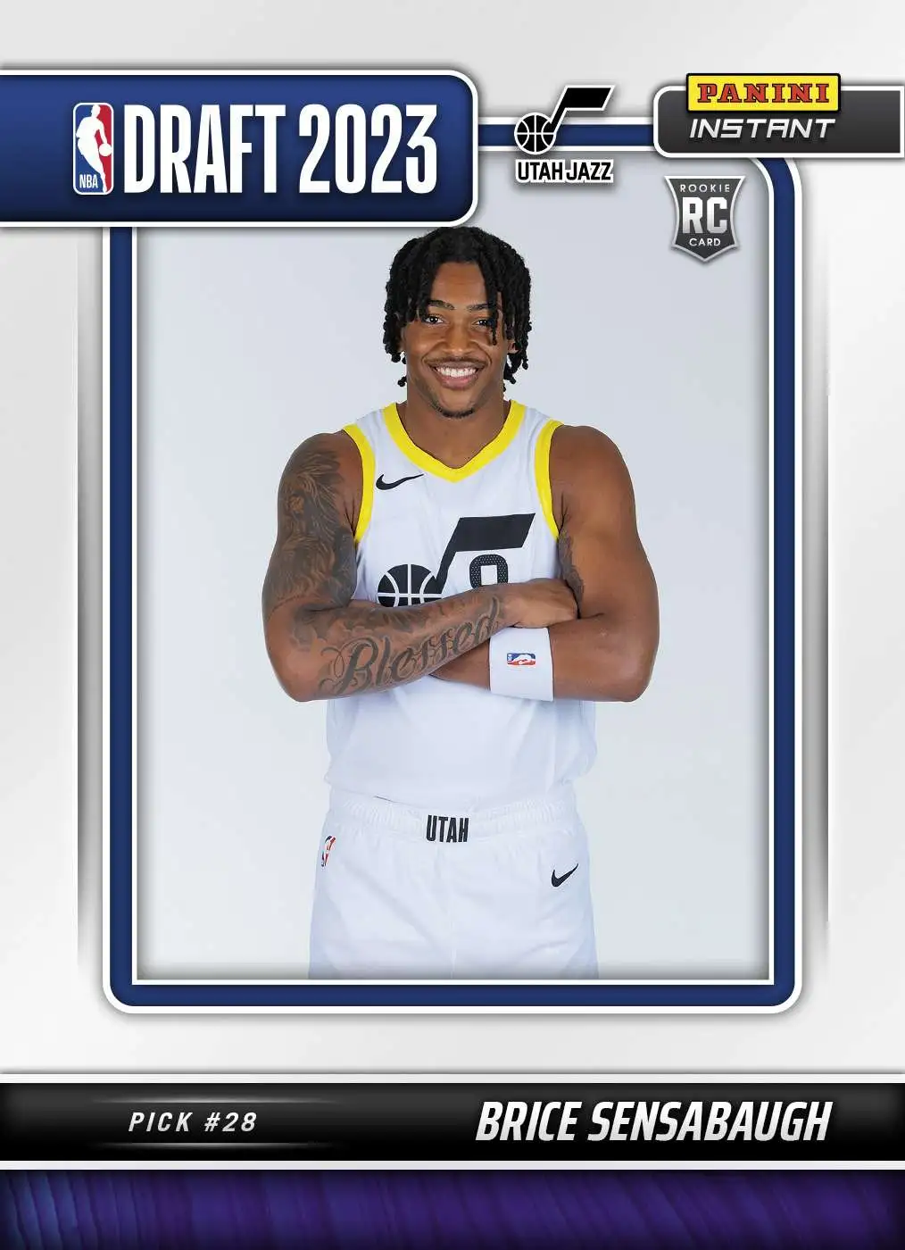 NBA 2023-24 Instant Draft Night Basketball Brice Sensabaugh Exclusive #24 [Rookie, Pick #28]