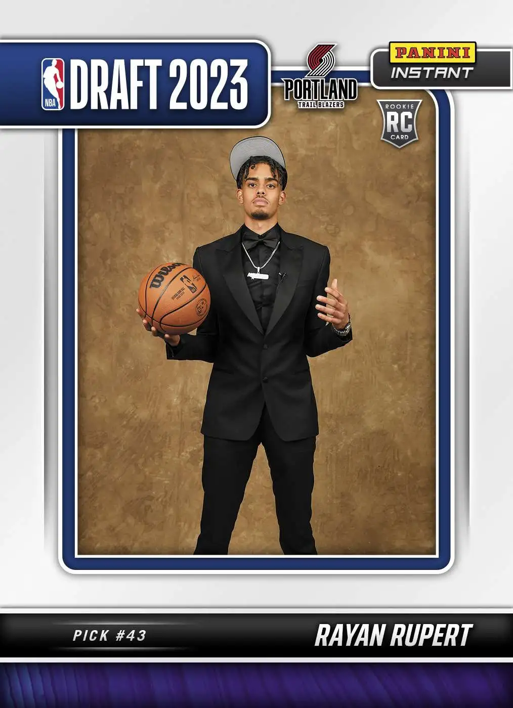 NBA 2023-24 Instant Draft Night Basketball Rayan Rupert Exclusive #27 [Rookie, Pick #43]