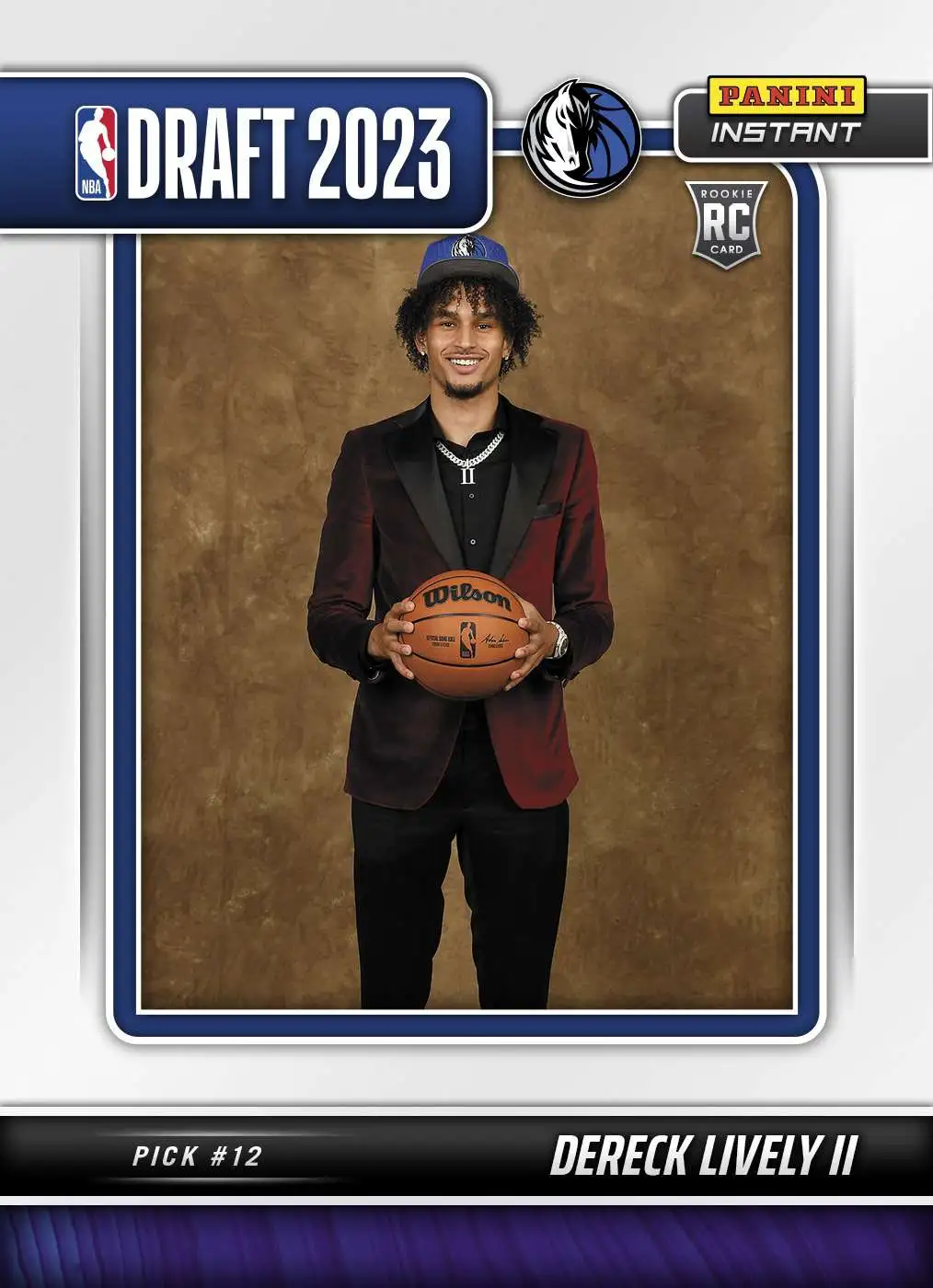 NBA Dallas Mavericks 2023-24 Instant Draft Night Basketball Dereck Lively II Exclusive #9 [Rookie, Pick #12]