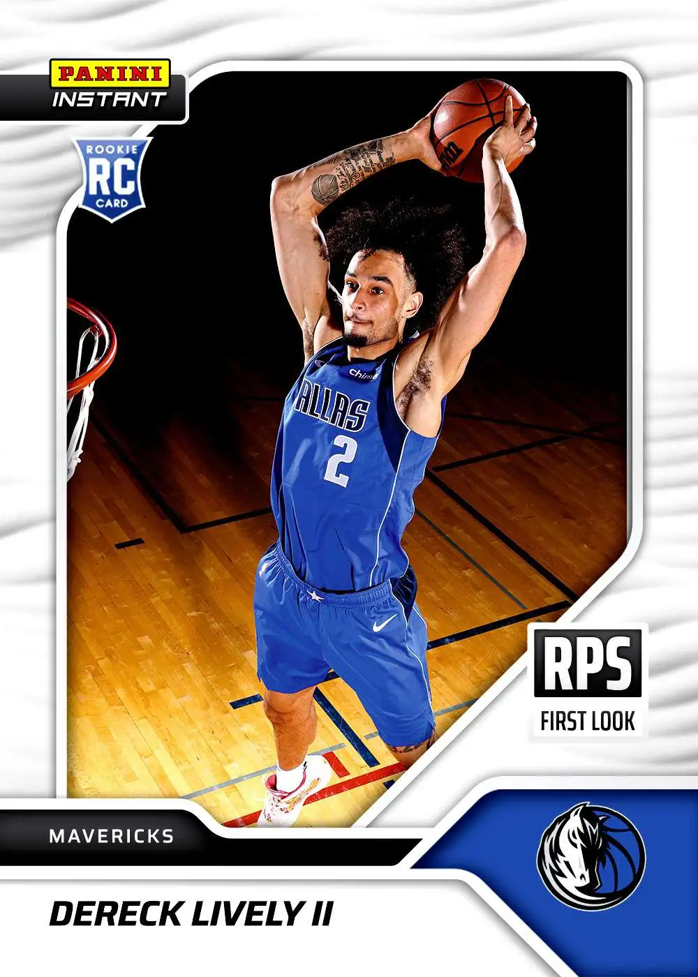 NBA Dallas Mavericks 2023-24 Instant RPS First Look Basketball Dereck Lively II RPS-12 [Rookie]