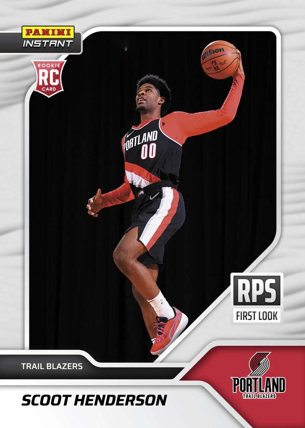 NBA Portland Trail Blazers 2023-24 Instant RPS First Look Basketball Scoot Henderson RPS-3 [Rookie]