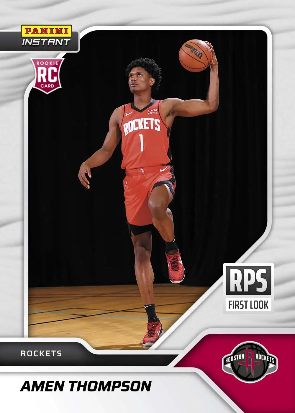 NBA Houston Rockets 2023-24 Instant RPS First Look Basketball Amen Thompson RPS-4 [Rookie]