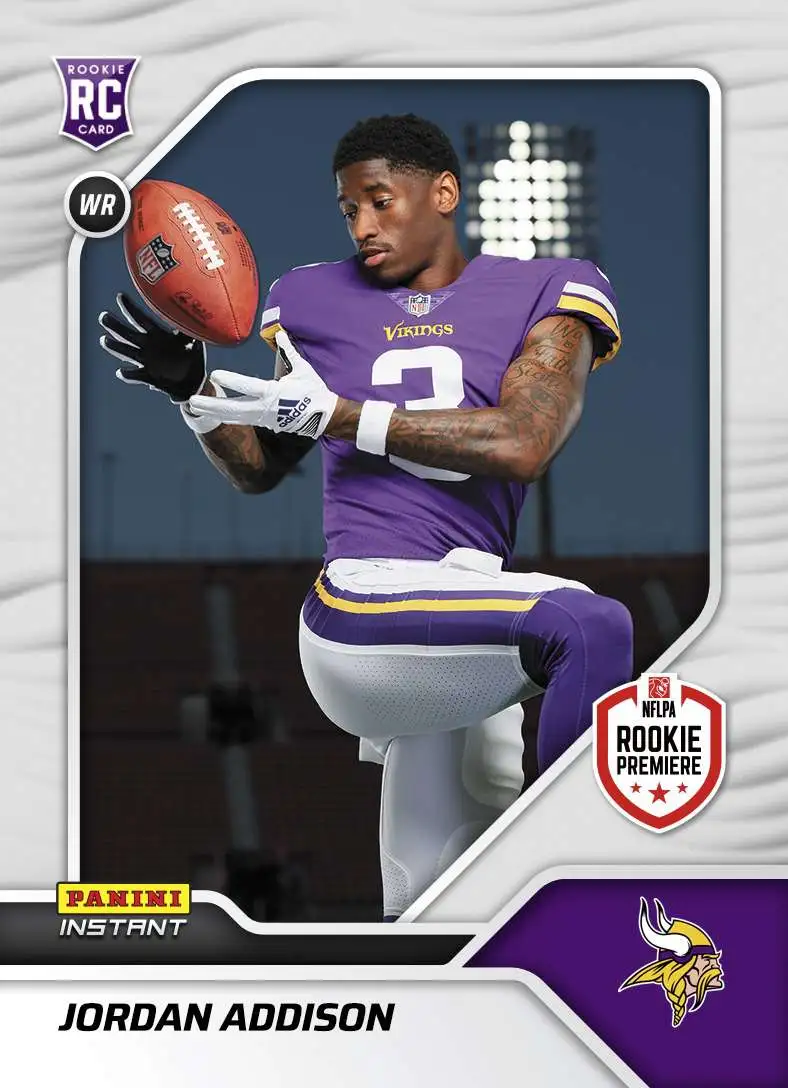 NFL Minnesota Vikings 2023 Instant RPS First Look Football Jordan Addison #10 [Rookie Card]