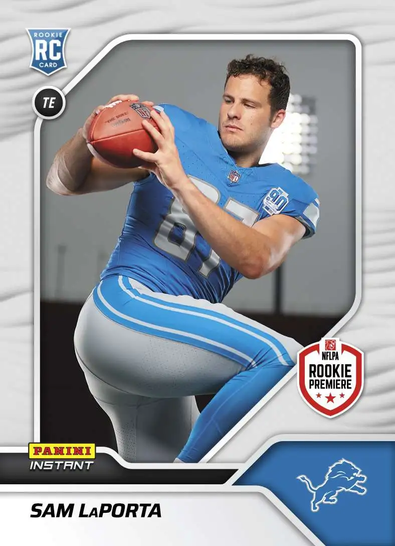 NFL Detroit Lions 2023 Instant RPS First Look Football Sam LaPorta #12 [Rookie Card]