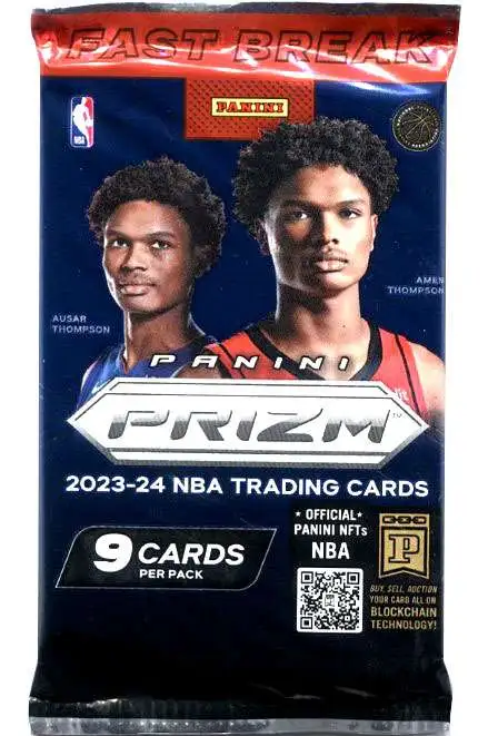 NBA Panini 2023-24 Prizm Basketball Fast Break Trading Card Pack [9 Cards]