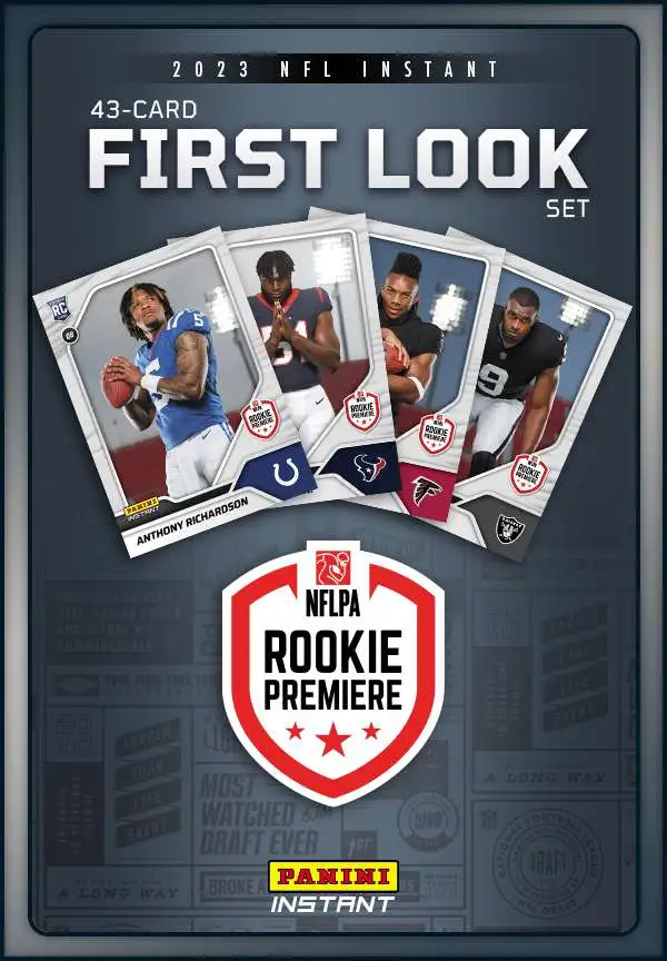 NFL 2023 Instant RPS First Look Football Trading Card Set [43 Rookie Cards]