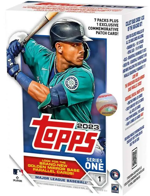 MLB Topps 2023 Series 1 Baseball Trading Card BLASTER Box 7 Packs, Plus