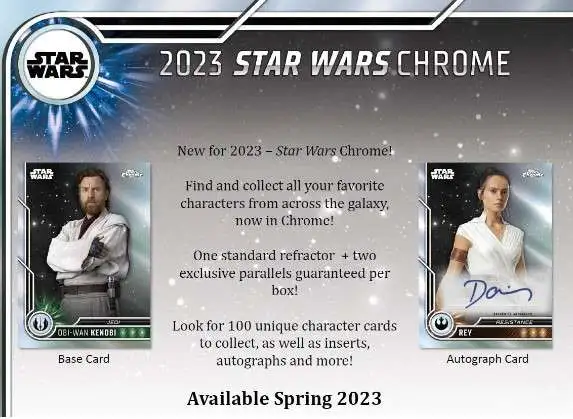 Star Wars Topps 2023 Chrome Trading Card BLASTER Pack [4 Cards]
