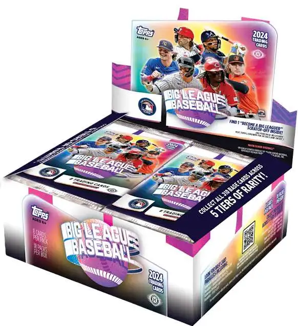 MLB Topps 2024 Big League Baseball Trading Card HOBBY Box [18 Packs]