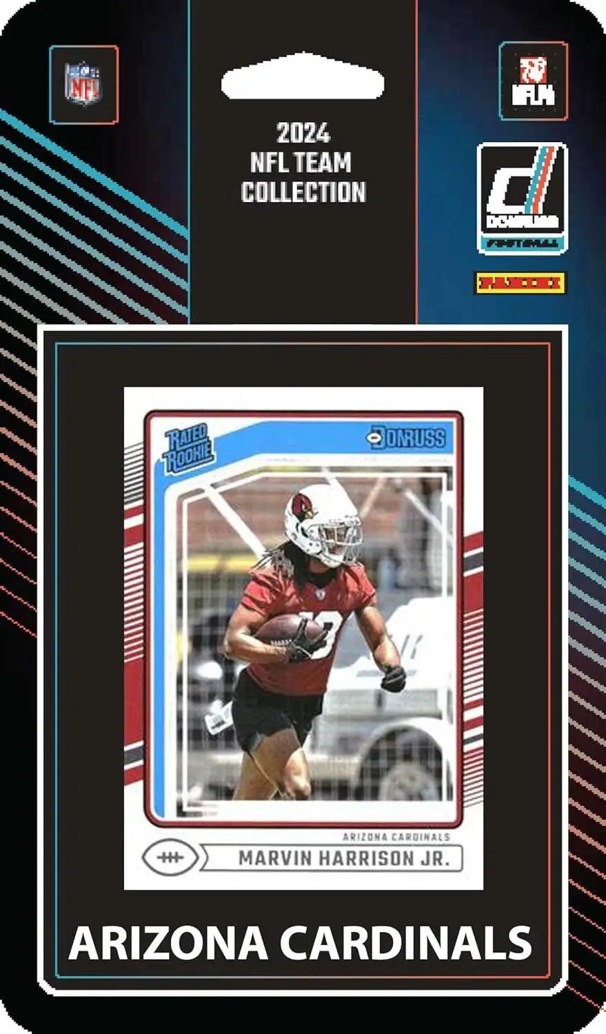 NFL Arizona Cardinals 2024 Donruss Football Trading Card Team Set
