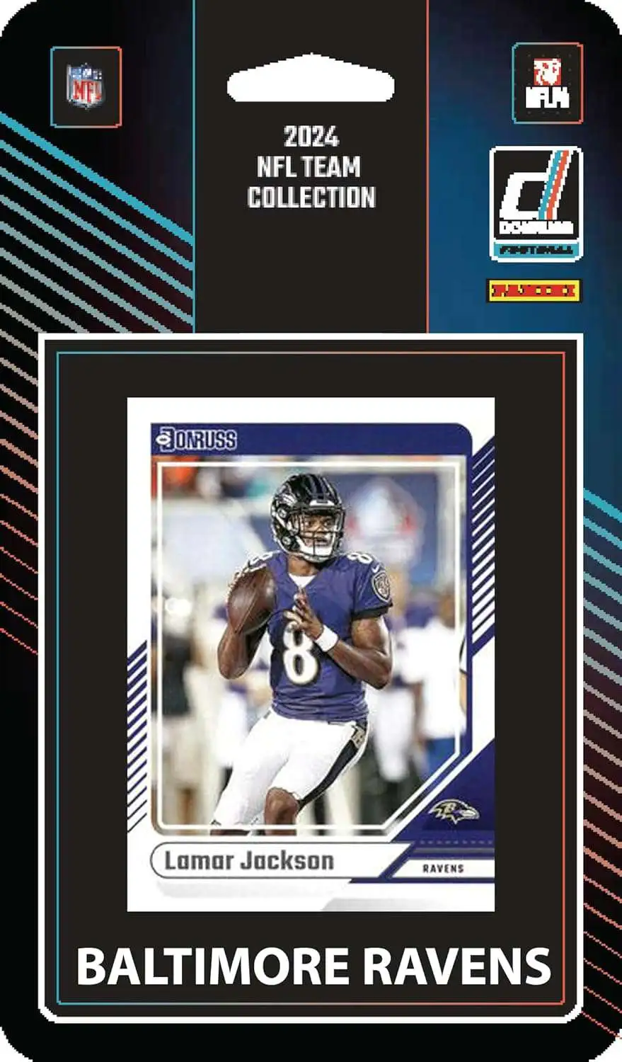 NFL Baltimore Ravens 2024 Donruss Football Trading Card Team Set