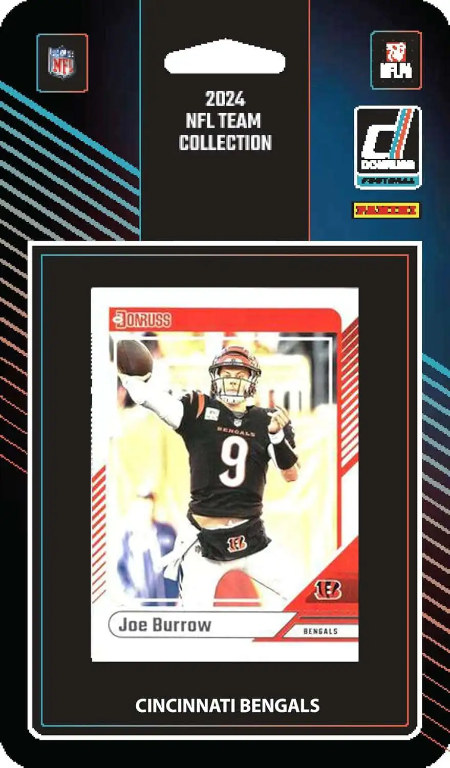 NFL 2024 Donruss Football Cincinnati Bengals Trading Card Team Set