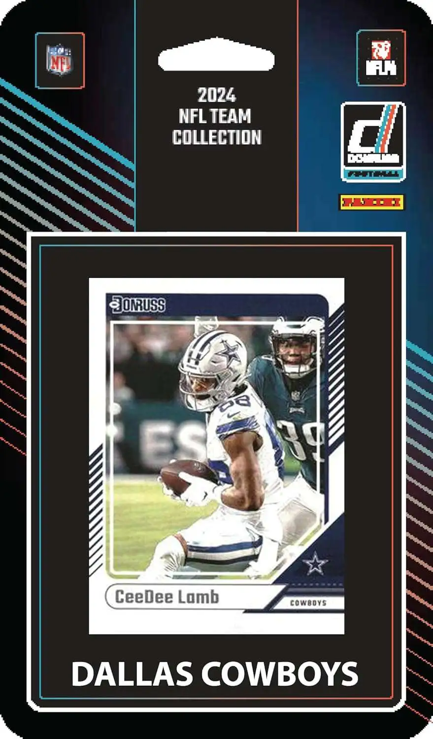 NFL Dallas Cowboys 2024 Donruss Football Trading Card Team Set