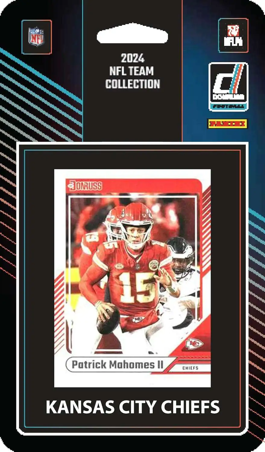 NFL Kansas City Chiefs 2024 Donruss Football Trading Card Team Set