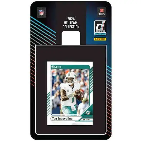 NFL 2024 Donruss Football Miami Dolphins Trading Card Team Set