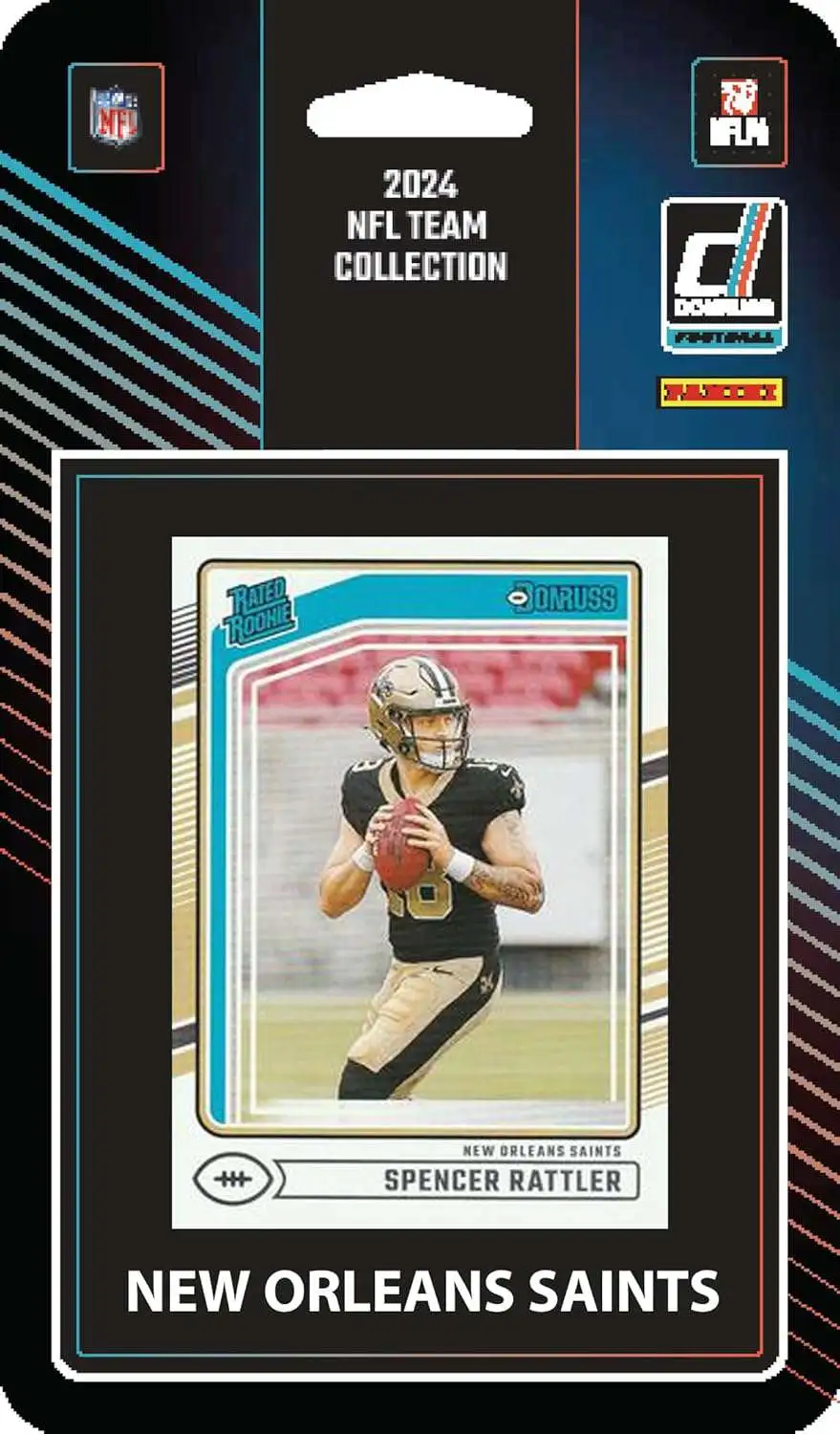 NFL New Orleans Saints 2024 Donruss Football Trading Card Team Set