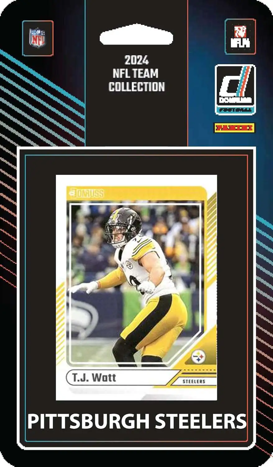 NFL Pittsburgh Steelers 2024 Donruss Football Trading Card Team Set