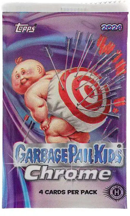 Garbage Pail Kids Topps 2024 Chrome Trading Card HOBBY Pack [4 Cards]