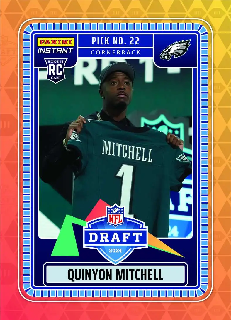 NFL 2024 Instant Draft Night Football Single Card Quinyon Mitchell