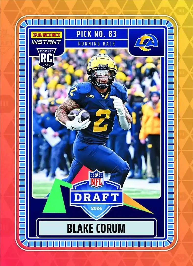 NFL 2024 Instant Draft Night Football Blake Corum NFLDN-29 [Rookie]