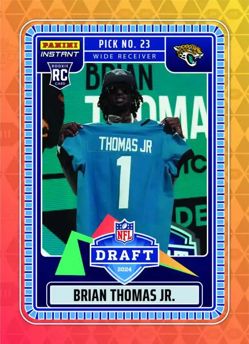 NFL 2024 Instant Draft Night Football Brian Thomas Jr. NFLDN-8 [Rookie]