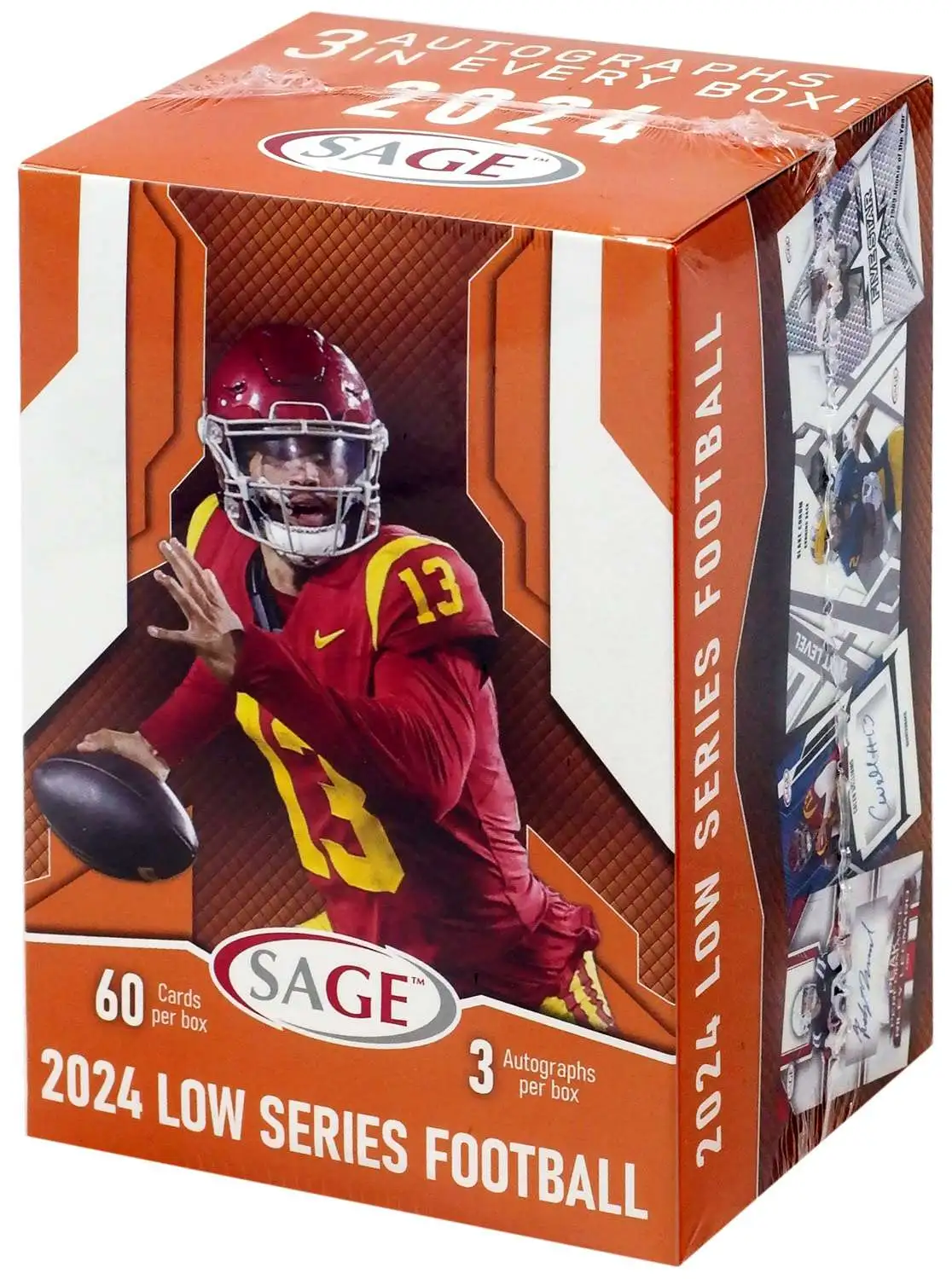 NFL 2024 LOW Series Football Trading Card BLASTER Box 5 Packs, 3