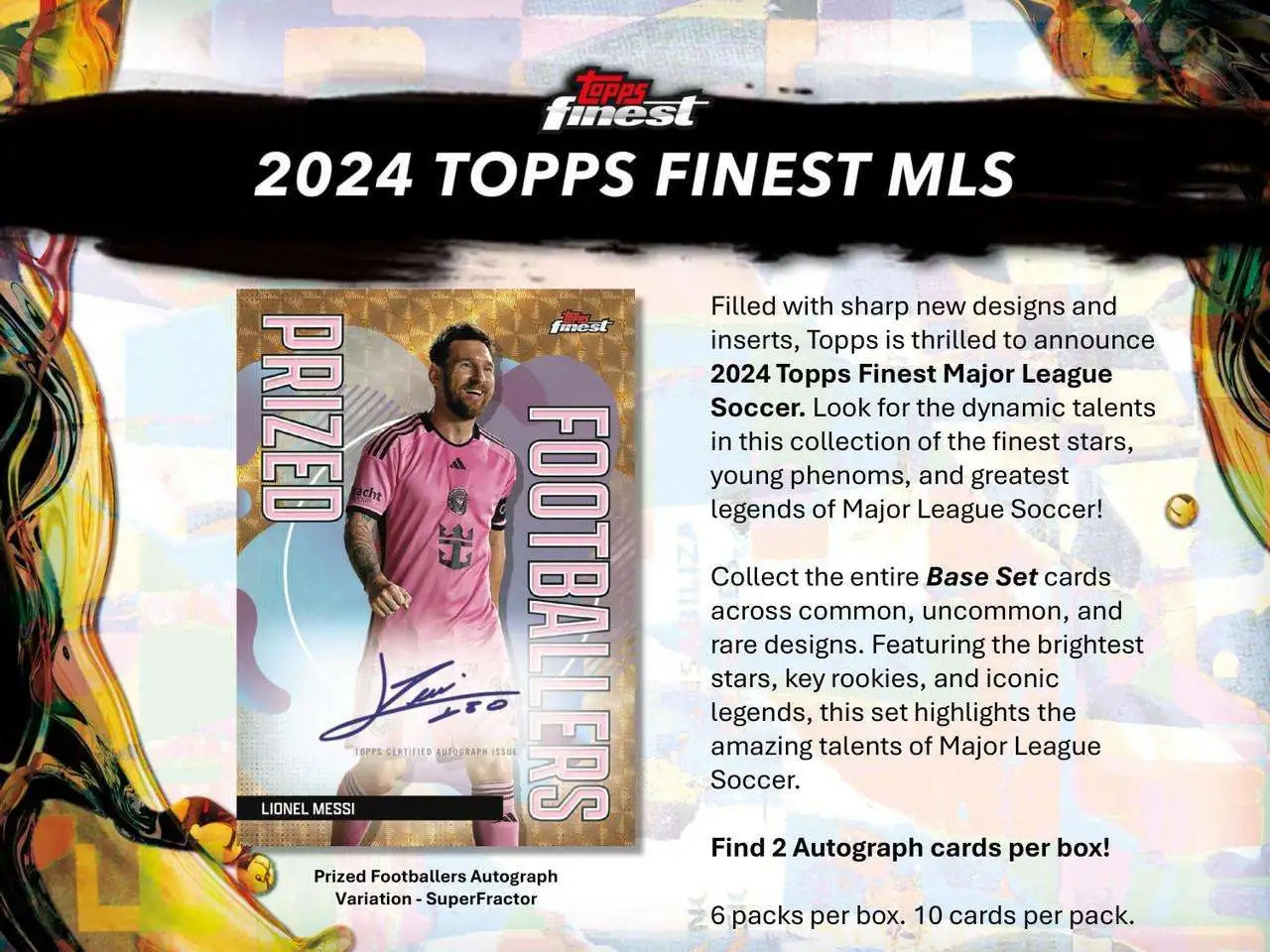 MLS Topps 2024 Finest Soccer Trading Card HOBBY Pack 10 Cards - ToyWiz MLS Topps 2024 Finest Soccer Trading Card HOBBY Pack 10 Cards - ToyWiz