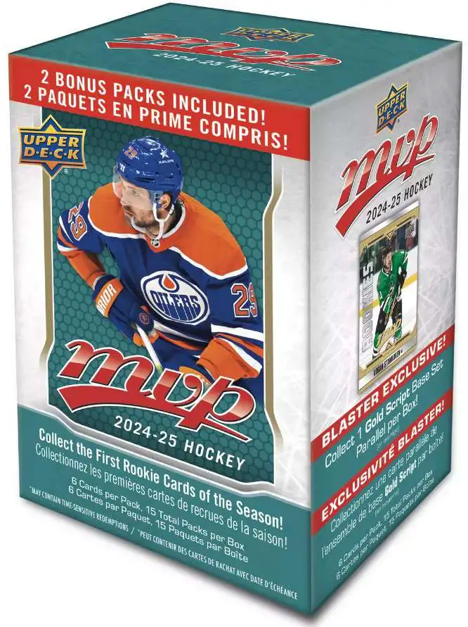 NHL Upper Deck 2024-25 MVP Hockey Trading Card Blaster Box [15 Packs]
