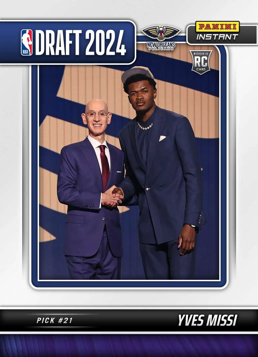 NBA 2024-25 Instant Draft Night Basketball Yves Missi #18 [Rookie, Pick #21]