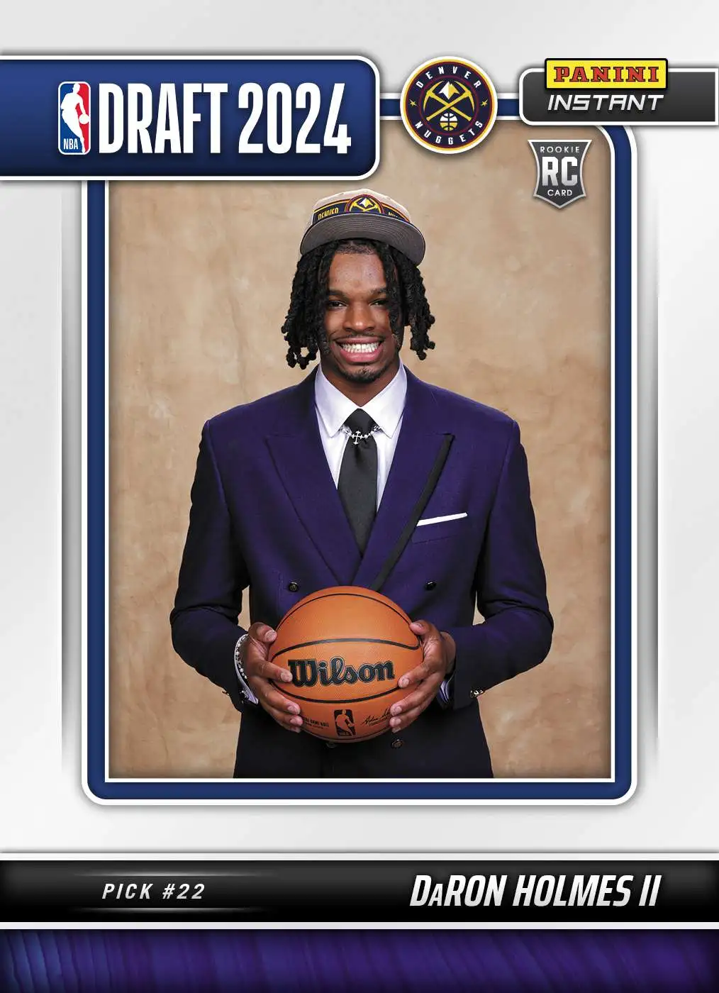 NBA 2024-25 Instant Draft Night Basketball DaRon Holmes II #19 [Rookie, Pick #22]