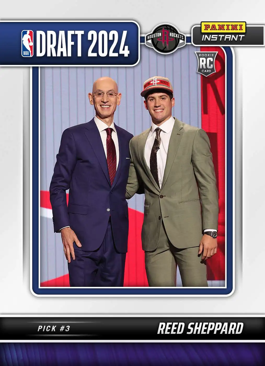 NBA 2024-25 Instant Draft Night Basketball Reed Sheppard #3 [Rookie, Pick #3]