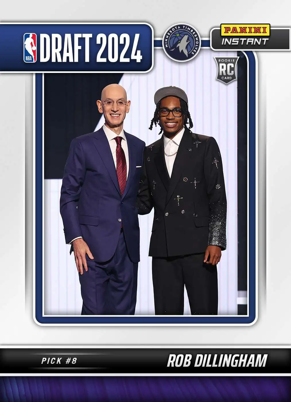 NBA 2024-25 Instant Draft Night Basketball Rob Dillingham #7 [Rookie, Pick #8]