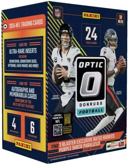 NFL Panini 2024 Donruss Optic Football Trading Card BLASTER Box [6 Packs]